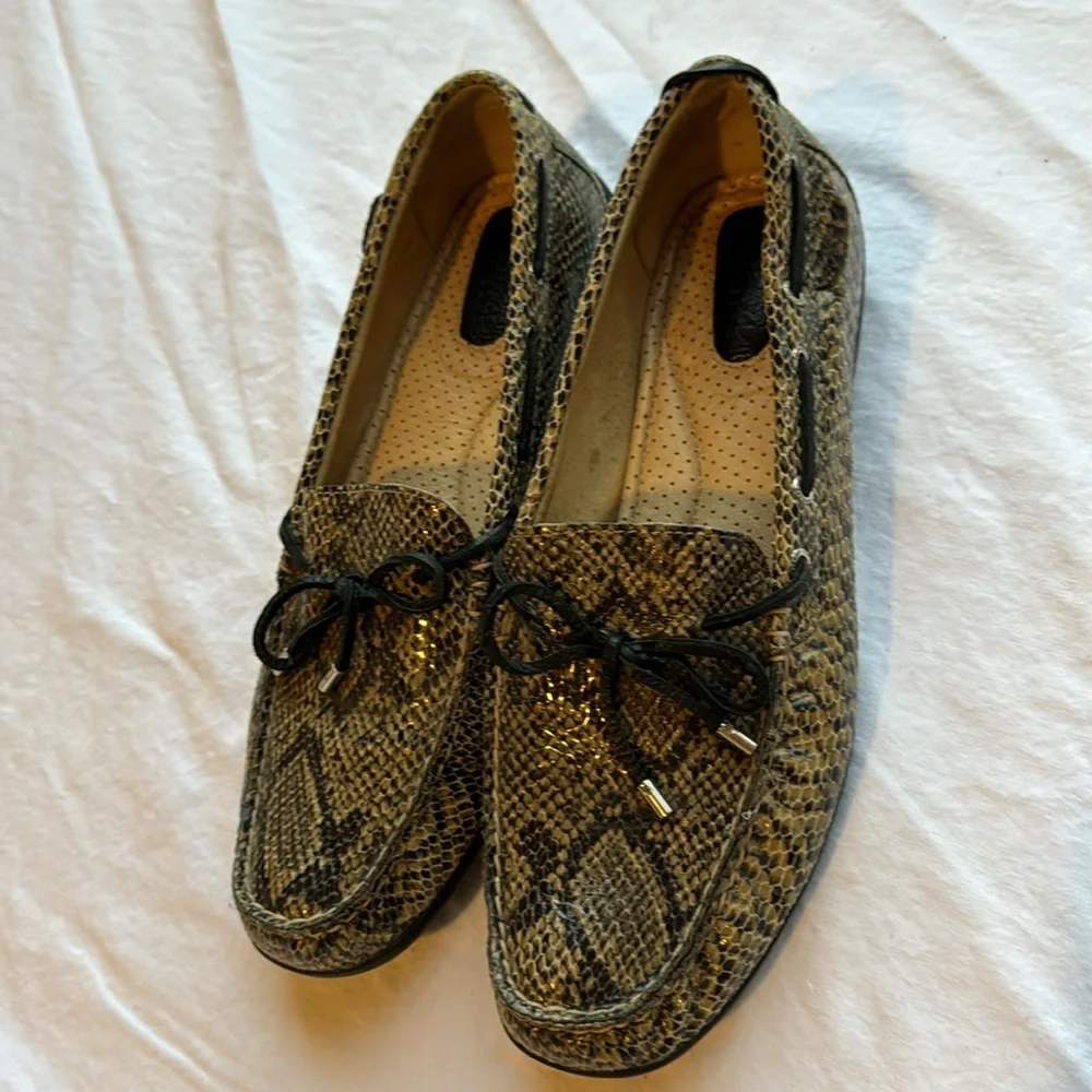 Sperry Top Sider Snakeskin Driving Shoes 9 - Picture 2 of 6